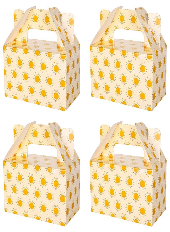 Whaline 24Pcs Boho Sun Party Favor Treat Boxes Watercolor Sun Patterns Candy Cake Gift Boxes with Handles Cute Cardboard Goodie Present Boxes for Baby Shower Birthday Party Supplies Gift Wrap - Image 1